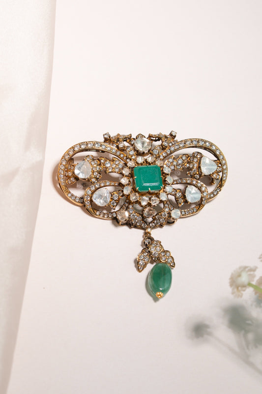 Emerald Grace Heritage Brooch