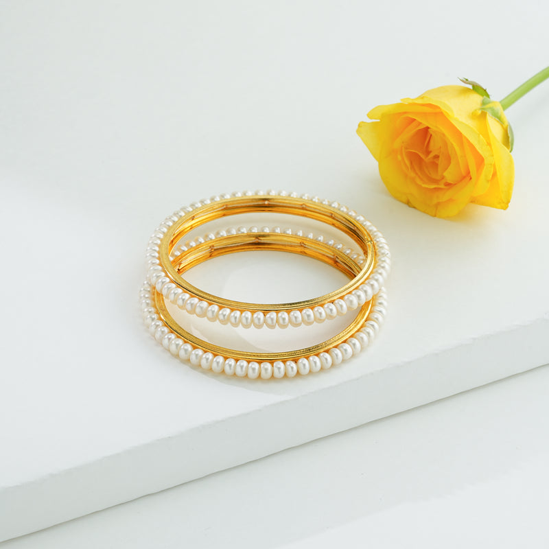 Favorite White Freshwater Pearl Bangles
