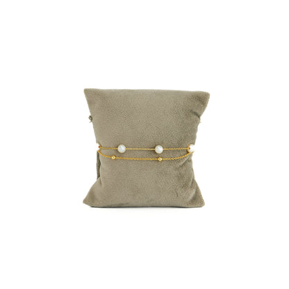 Beautiful White Round Freshwater Pearl Bracelet