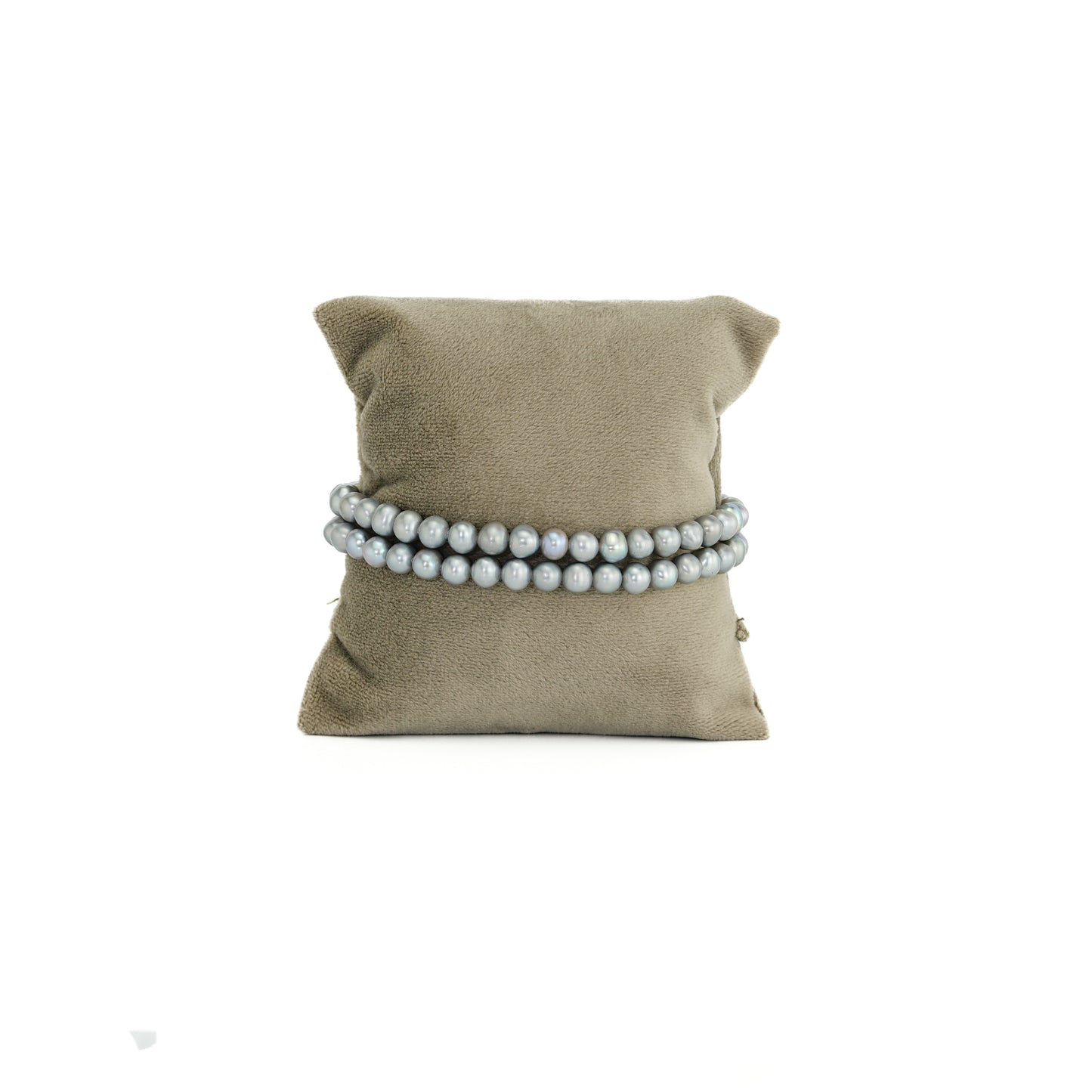 5.0-6.0mm Adorable Grey Round Freshwater Pearl Bracelets