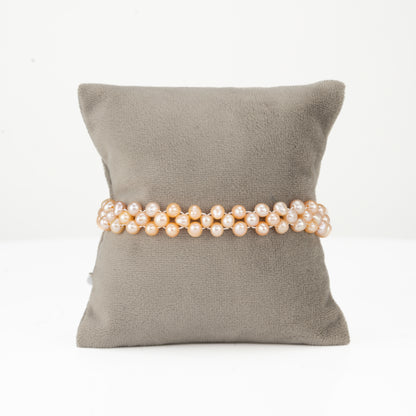 4.0-5.0mm Handcrafted Pink Freshwater Pearl Bracelet