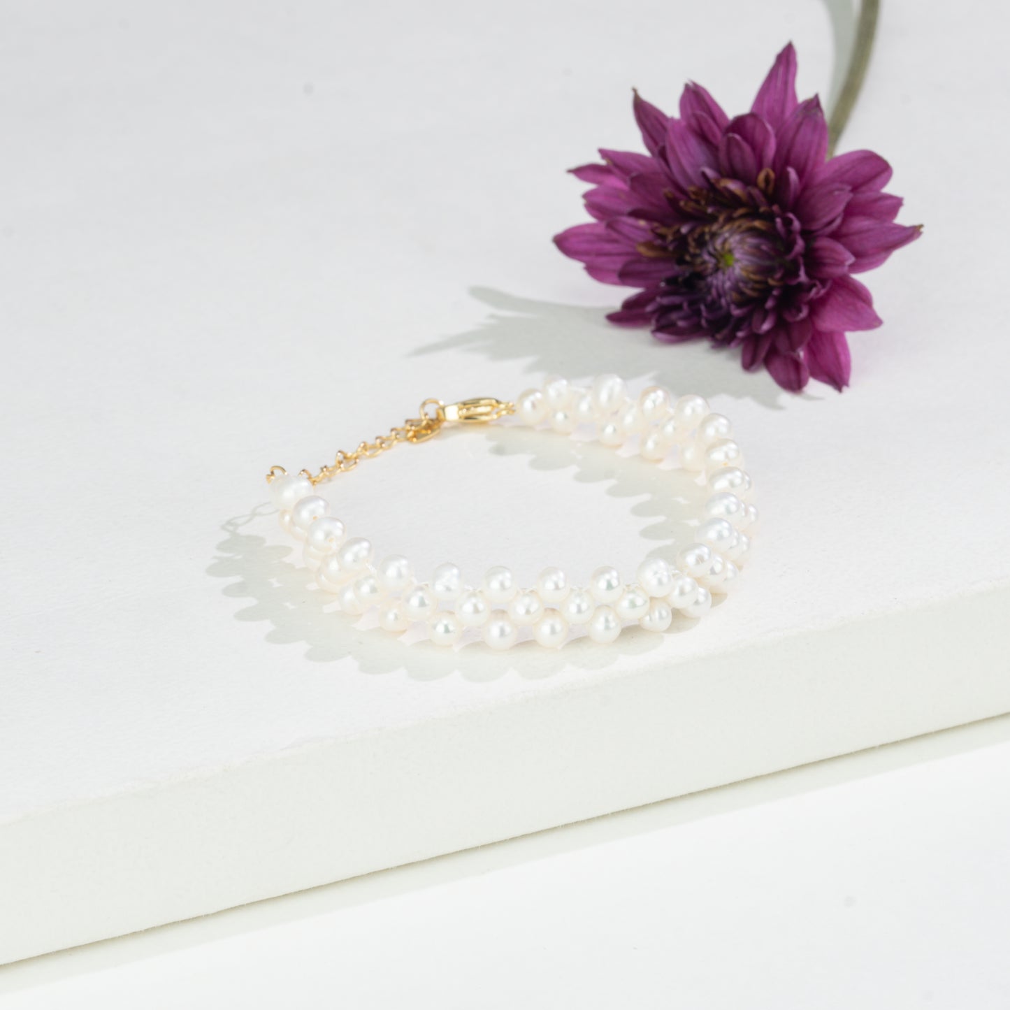 4.0-5.0mm Timeless White Freshwater Pearl Bracelet