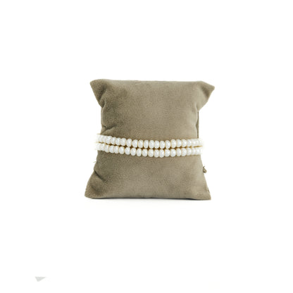 3.0-4.0mm Favorite White Button Freshwater Pearl Bracelets