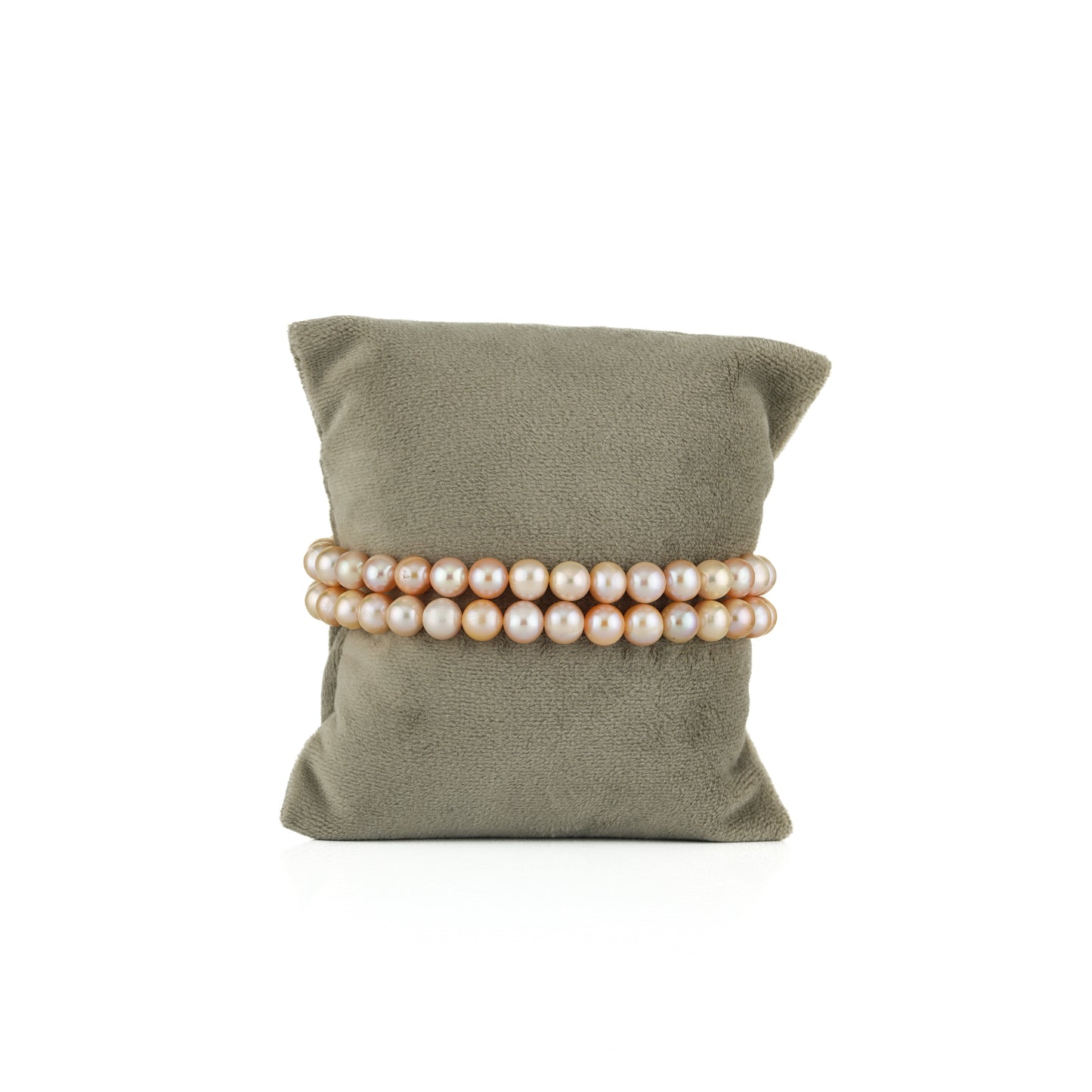 6.0-7.0mm Pink Near Round Freshwater Pearl Bracelet