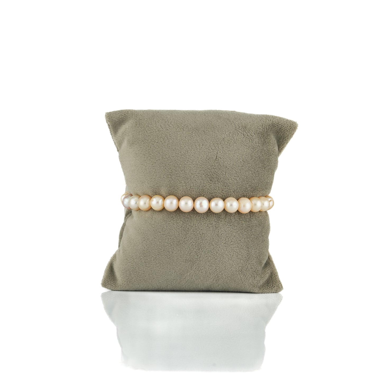 6.0-7.0mm Pink Near Round Freshwater Pearl Bracelet