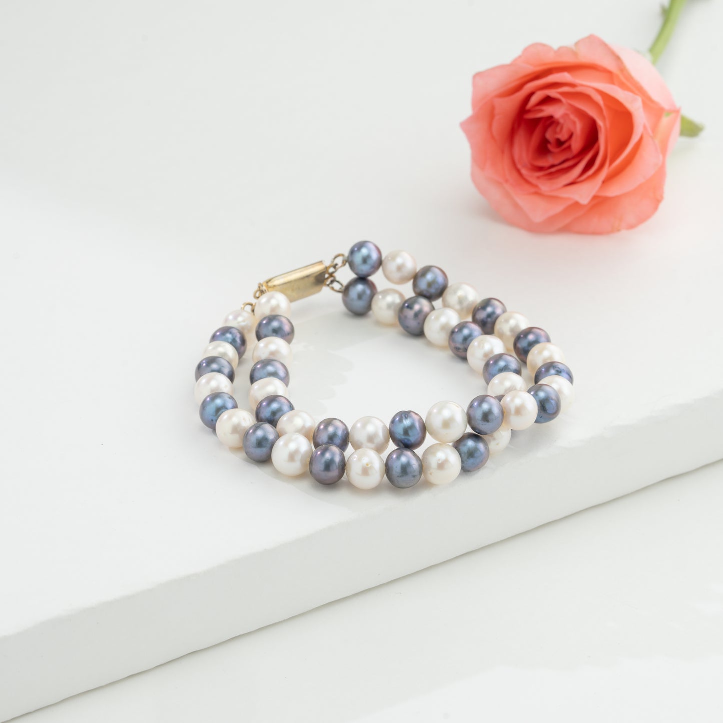 6.0-7.0mm Multicolor Near Round Freshwater Pearl Bracelet