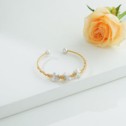 Fancy White Baroque Freshwater Pearl Bracelet