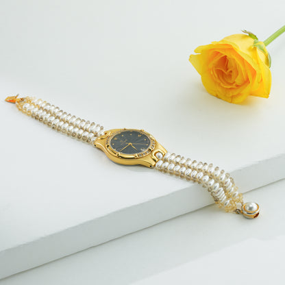Glistening Fancy Drop Freshwater Pearl Watch