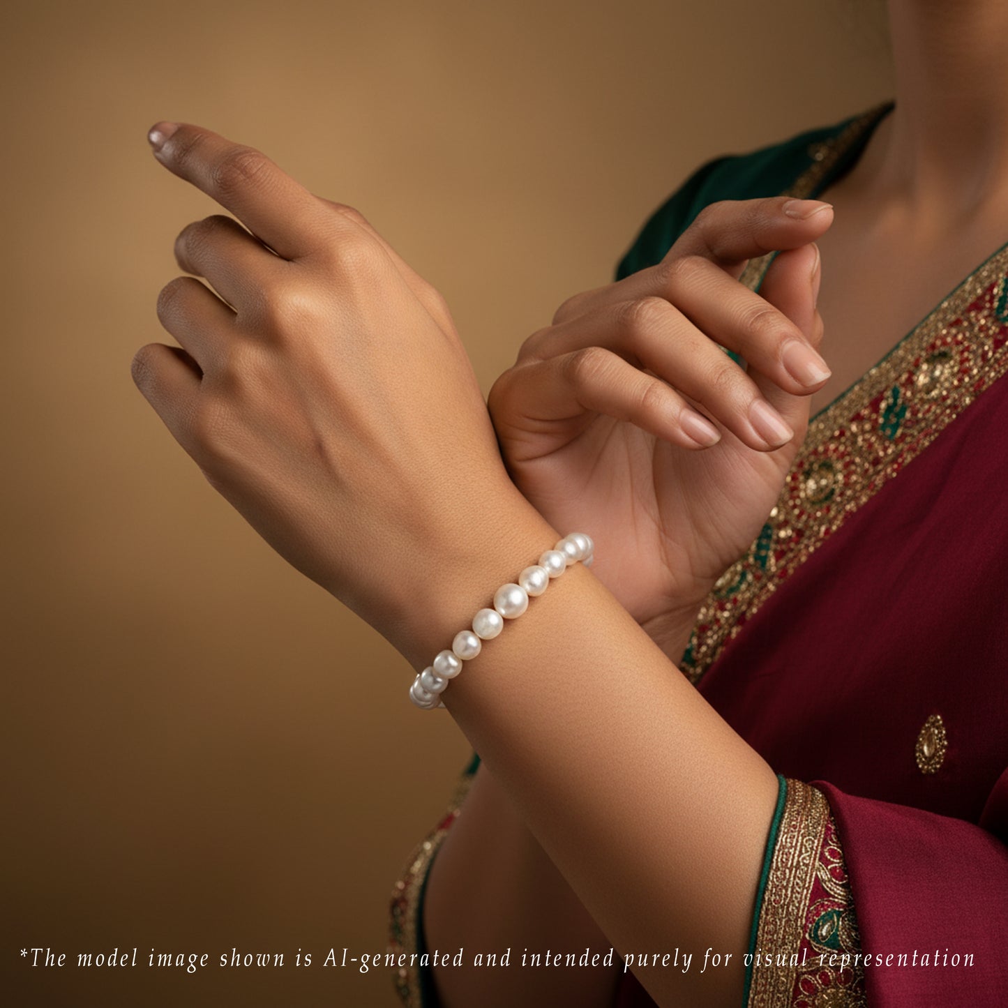 Grading White Drop Freshwater Pearl Bracelet