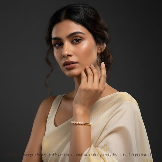 7.0-8.0mm Superior Pink Drop Freshwater Pearl Bracelet