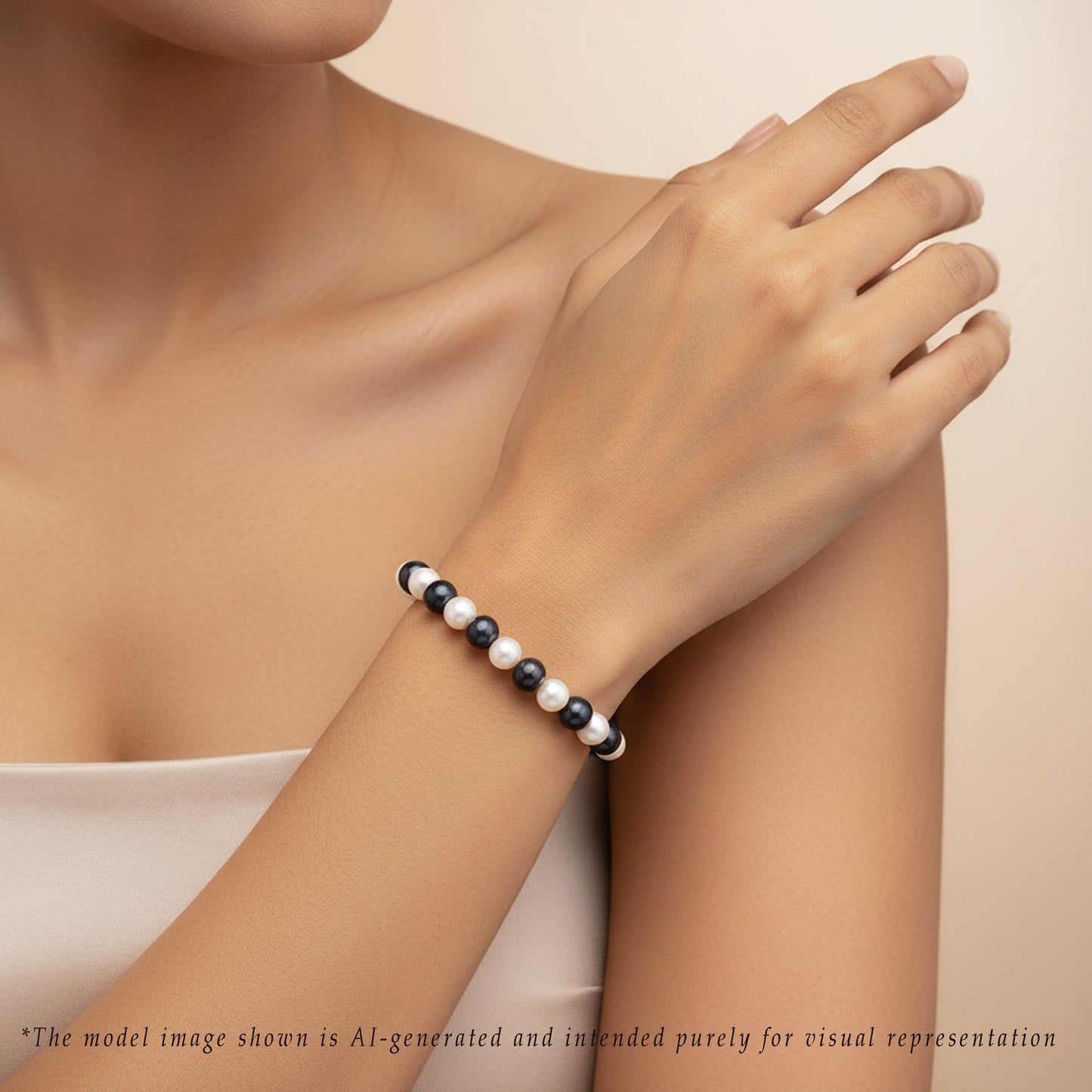 7.0-8.0mm Multicolor Near Round Freshwater Pearl Bracelet