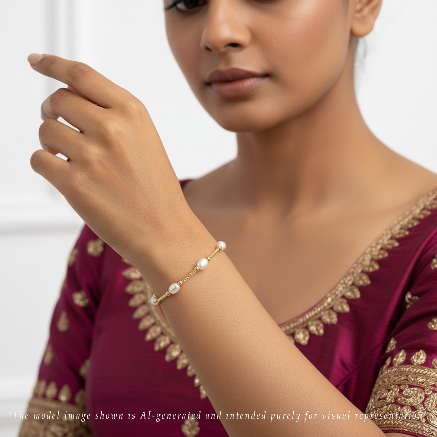 White Drop Freshwater Pearl Bracelet