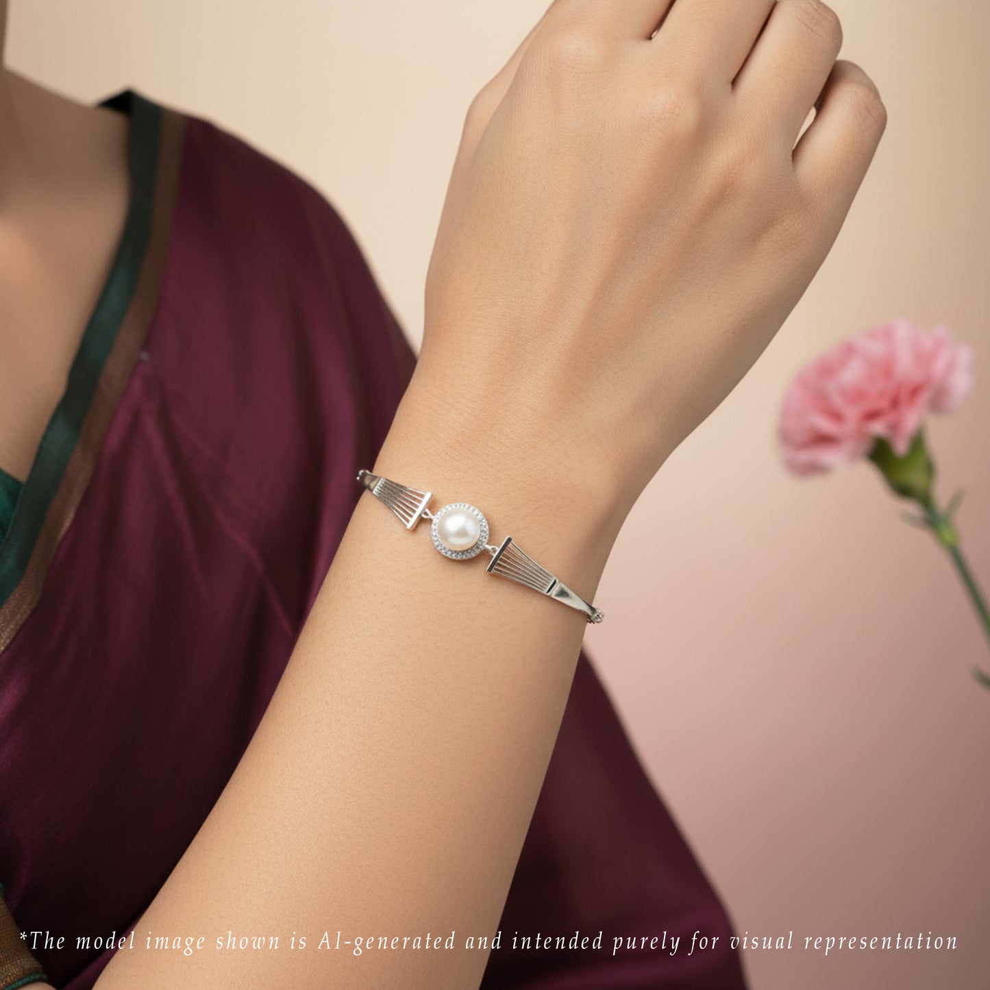 Exciting White Freshwater Pearl Bracelet