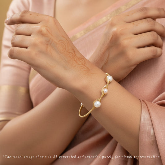 Comfortable Multicolor Near Round Freshwater Pearl Bracelet