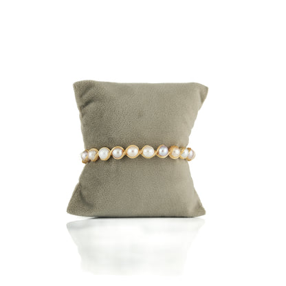 Glamorous Multicolor Near Round Freshwater Pearl Bracelet