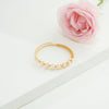 Edgy White Near Round Freshwater Pearl Bracelet