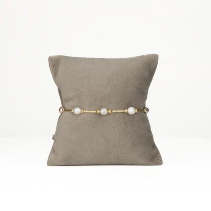 Delicate White Drop Freshwater Pearl Bracelet