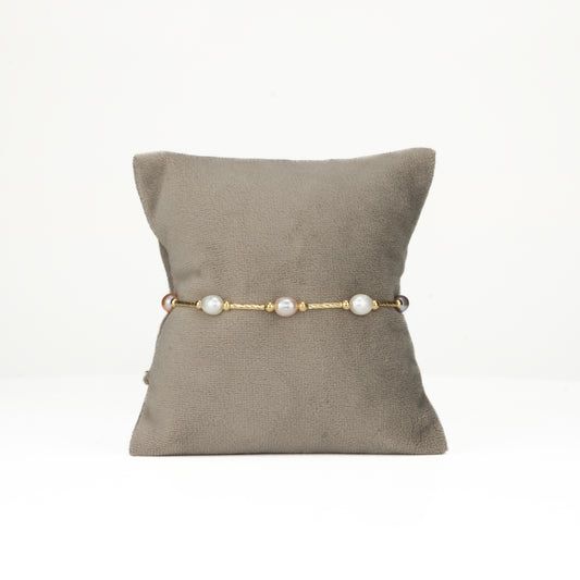 Delicate White Drop Freshwater Pearl Bracelet