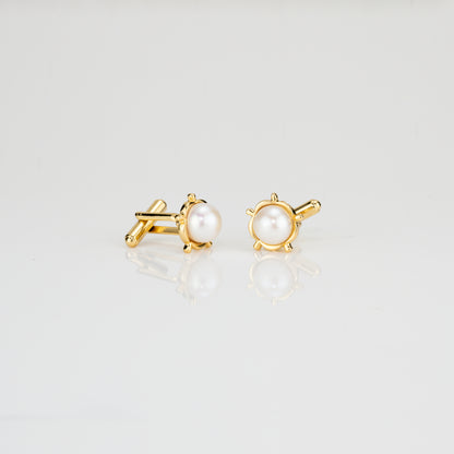 Prestigious White Freshwater Pearl Cufflinks