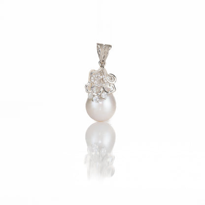 White Baroque Freshwater Pearl Locket