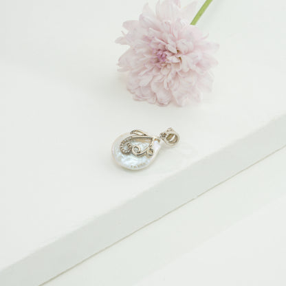 White Baroque Freshwater Pearl Locket