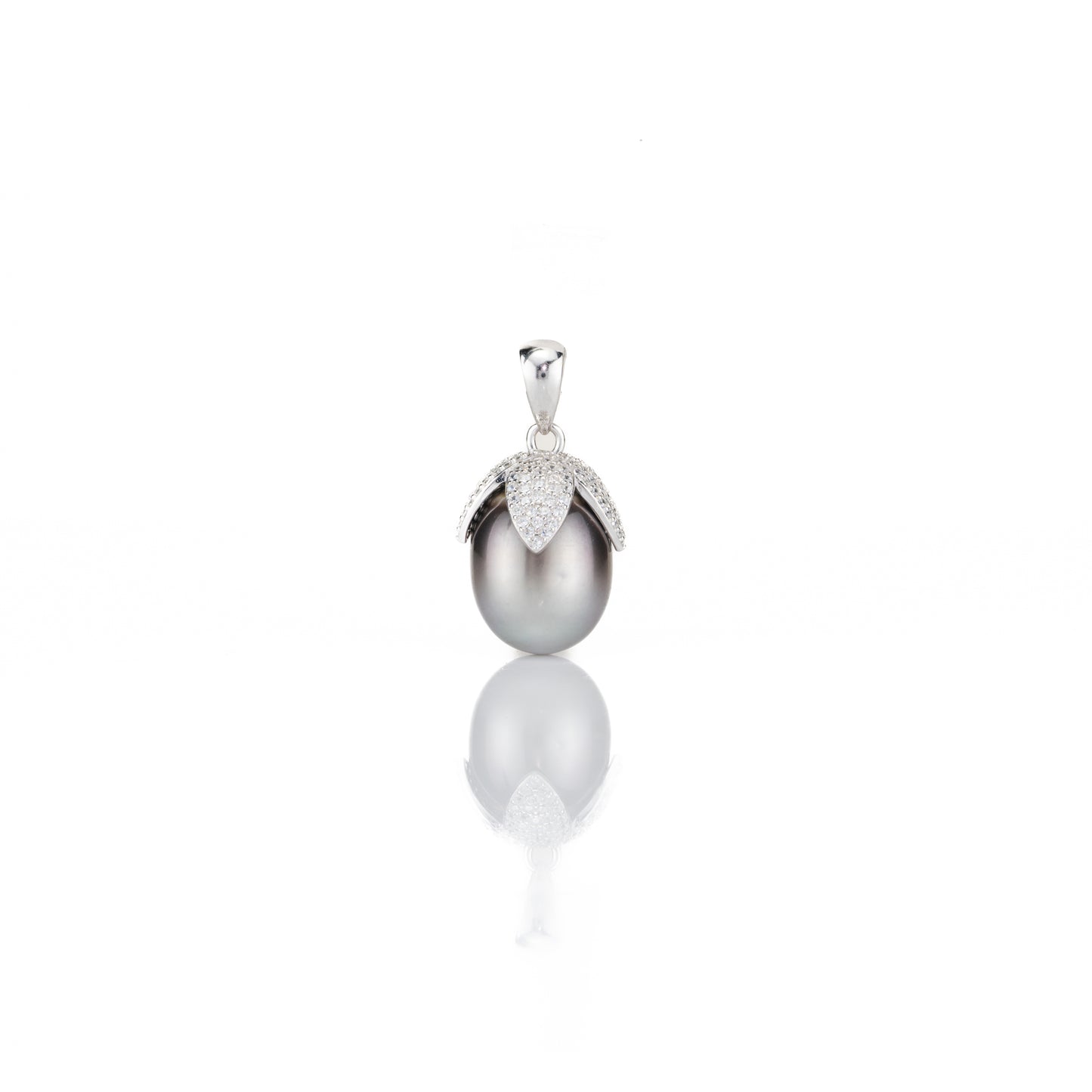 Classic Black Drop Freshwater Pearl Locket