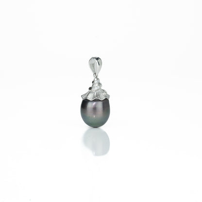 Classic Black Drop South Sea Tahitian Pearl Locket