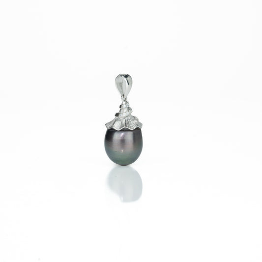 Classic Black Drop South Sea Tahitian Pearl Locket