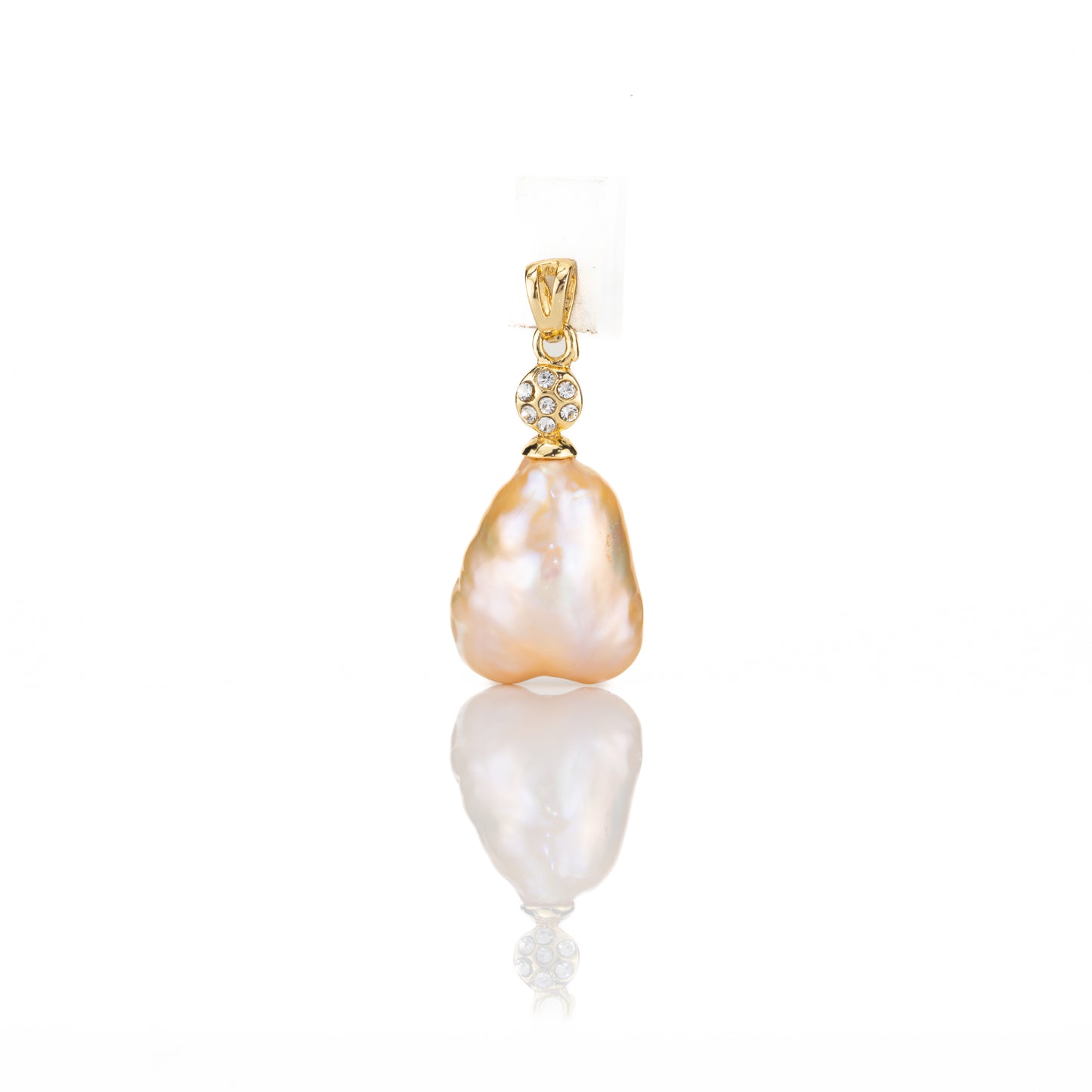 Graceful Pink Baroque Freshwater Pearl Locket