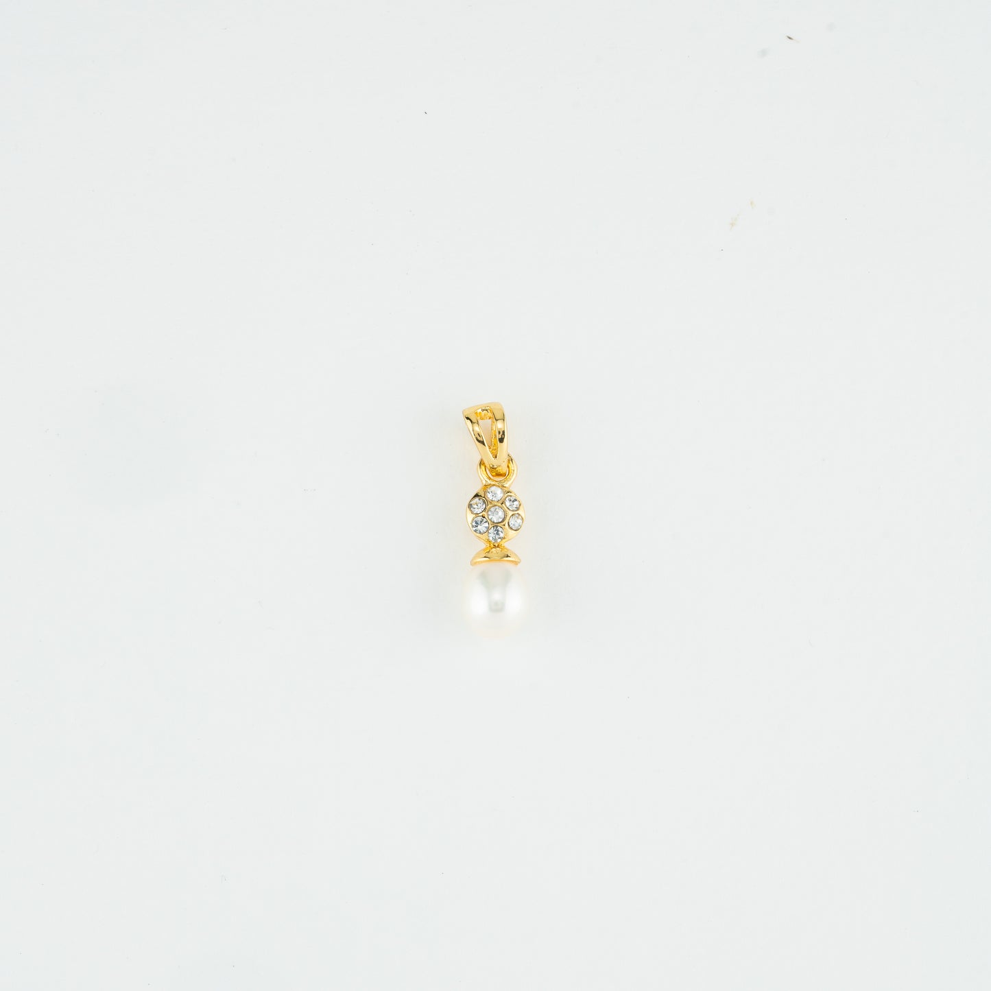 Superior White Stone Drop Freshwater Pearl Locket