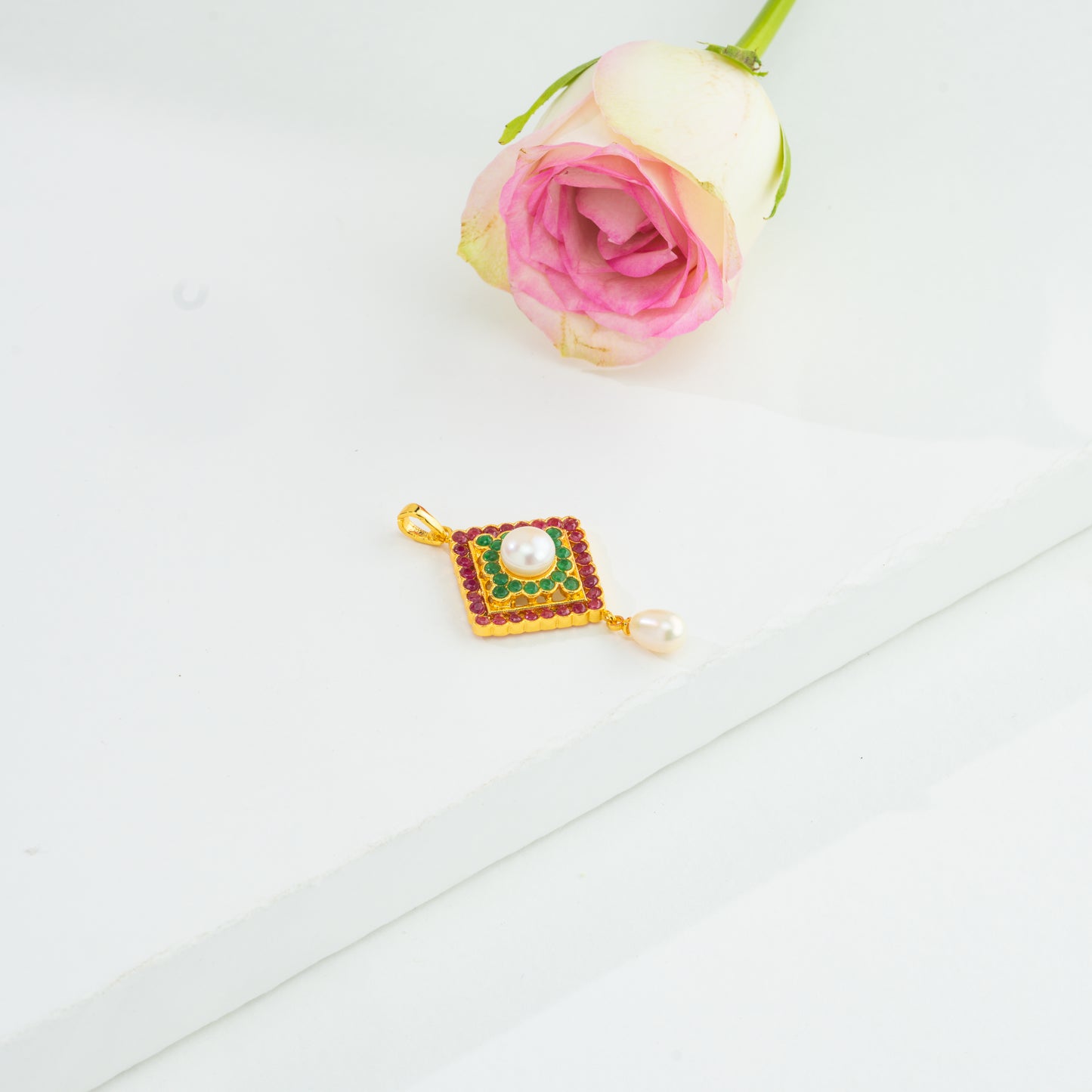 Versatile Multicolor Freshwater Pearl Locket