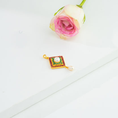 Versatile Multicolor Freshwater Pearl Locket