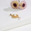 Versatile White Stone Freshwater Pearl Locket