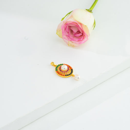 Colorful Multicolor Freshwater Pearl Locket