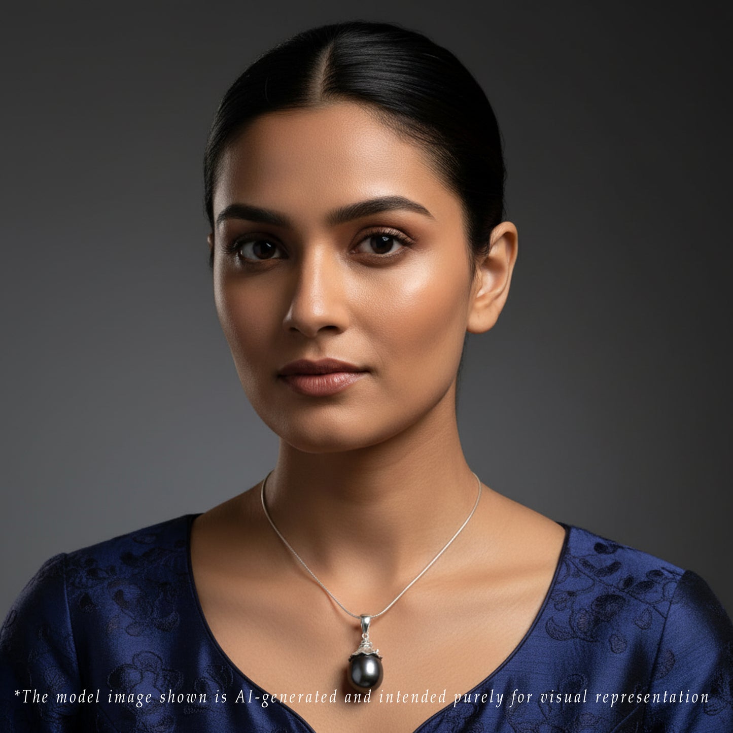 Classic Black Drop South Sea Tahitian Pearl Locket