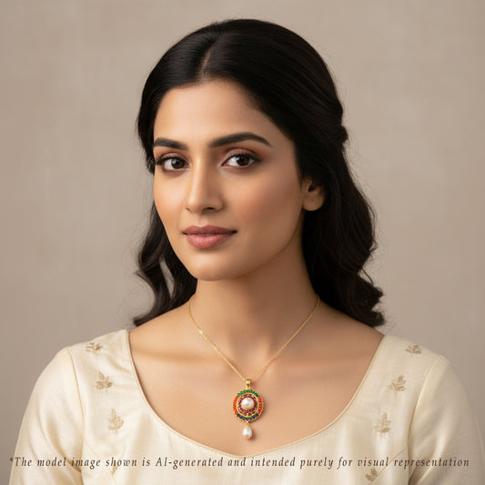 Colorful Multicolor Freshwater Pearl Locket