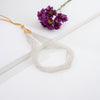 Classic White Semi Precious Beads Necklace