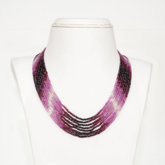 Natural Ruby Shaded Mala