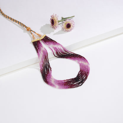 Natural Ruby Shaded Mala