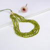 Premium Natural Peridot Oval Beads Necklace