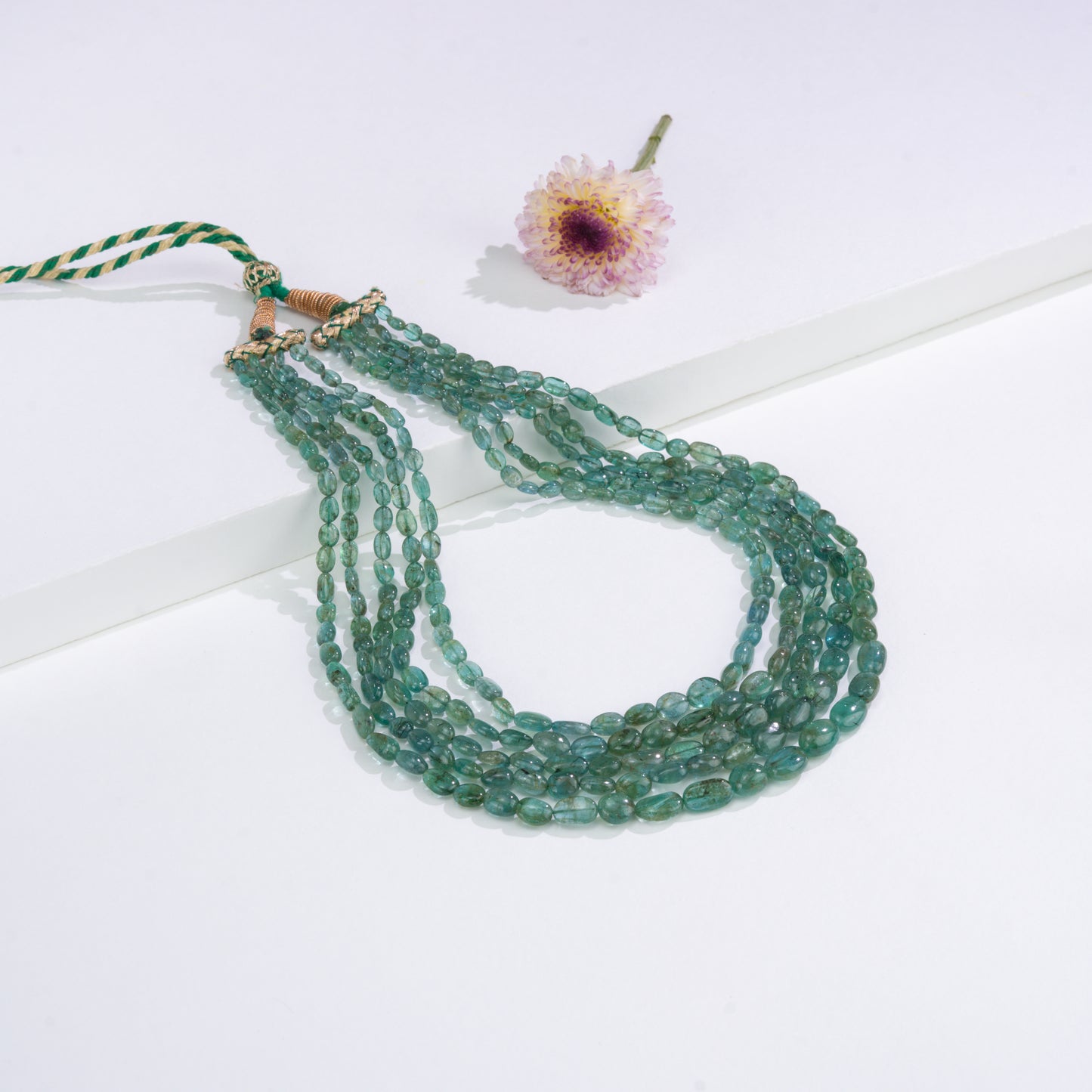 Natural Emerald Beads Necklace