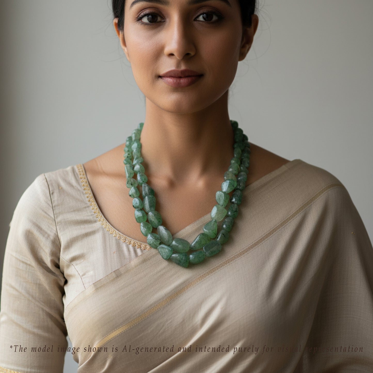 Green Semi Precious Stone Necklace