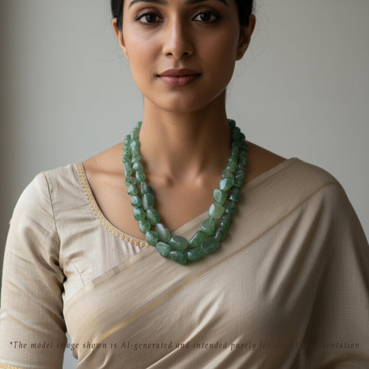 Green Semi Precious Stone Necklace