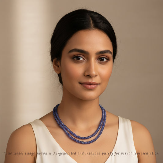 Timeless Tanzanite Beads Necklace