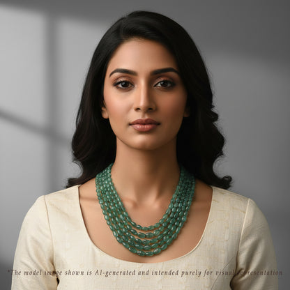 Natural Emerald Beads Necklace