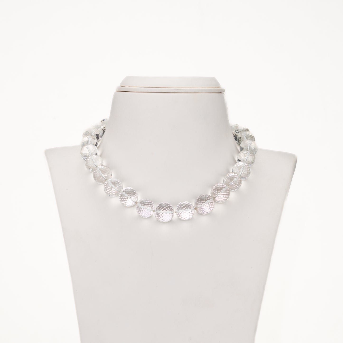 Clear Quartz Crystal Beads Necklace