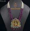 Jai Shree Krishna Ruby, Emerald and Gold Polki Necklace