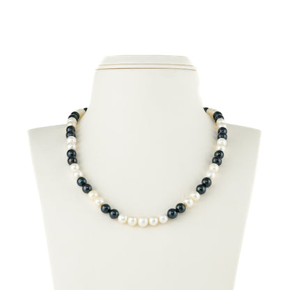 7.0-8.0mm Multicolor Near Round Freshwater Pearl Necklace Set - A Quality