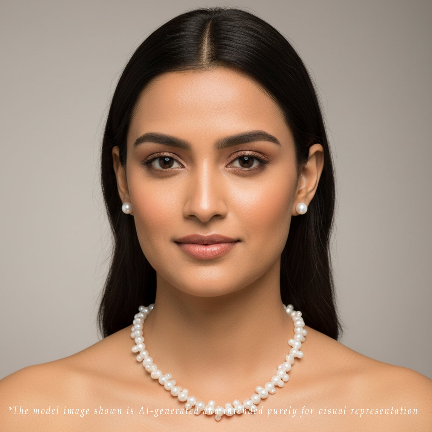 6.0-7.0mm Twins Mix Multicolor Freshwater Pearl Necklace Set - A Quality