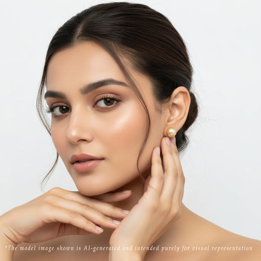 10.0-11.0mm Golden Round South Sea Pearl Tops